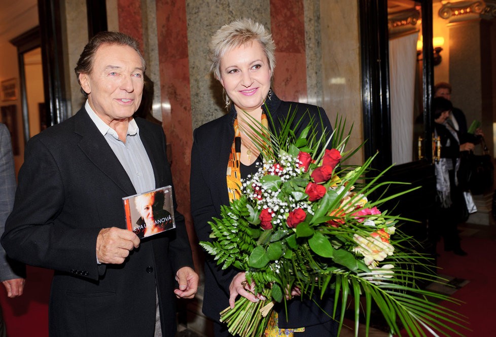 Eva Urbanová s Karlom Gottom.